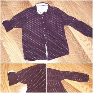 Little Boys Button up Dess Shirt Medium